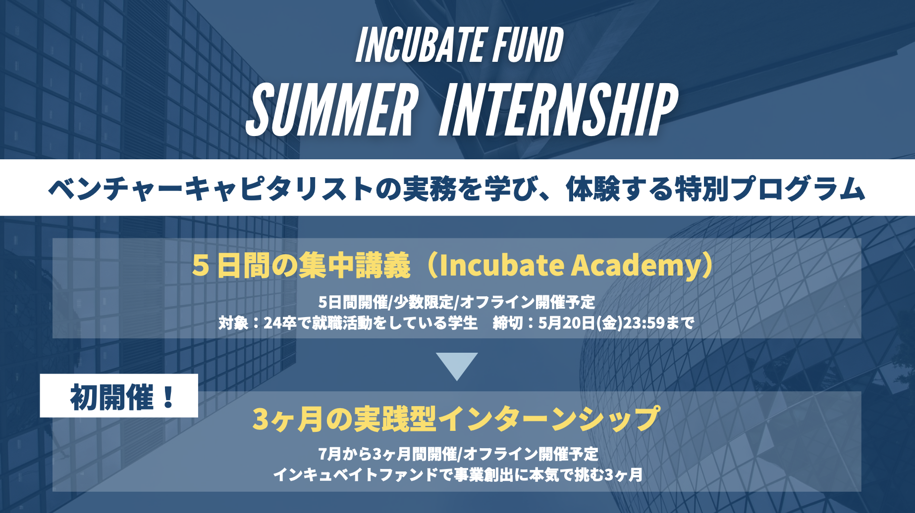 IncubateFund Summer Internship